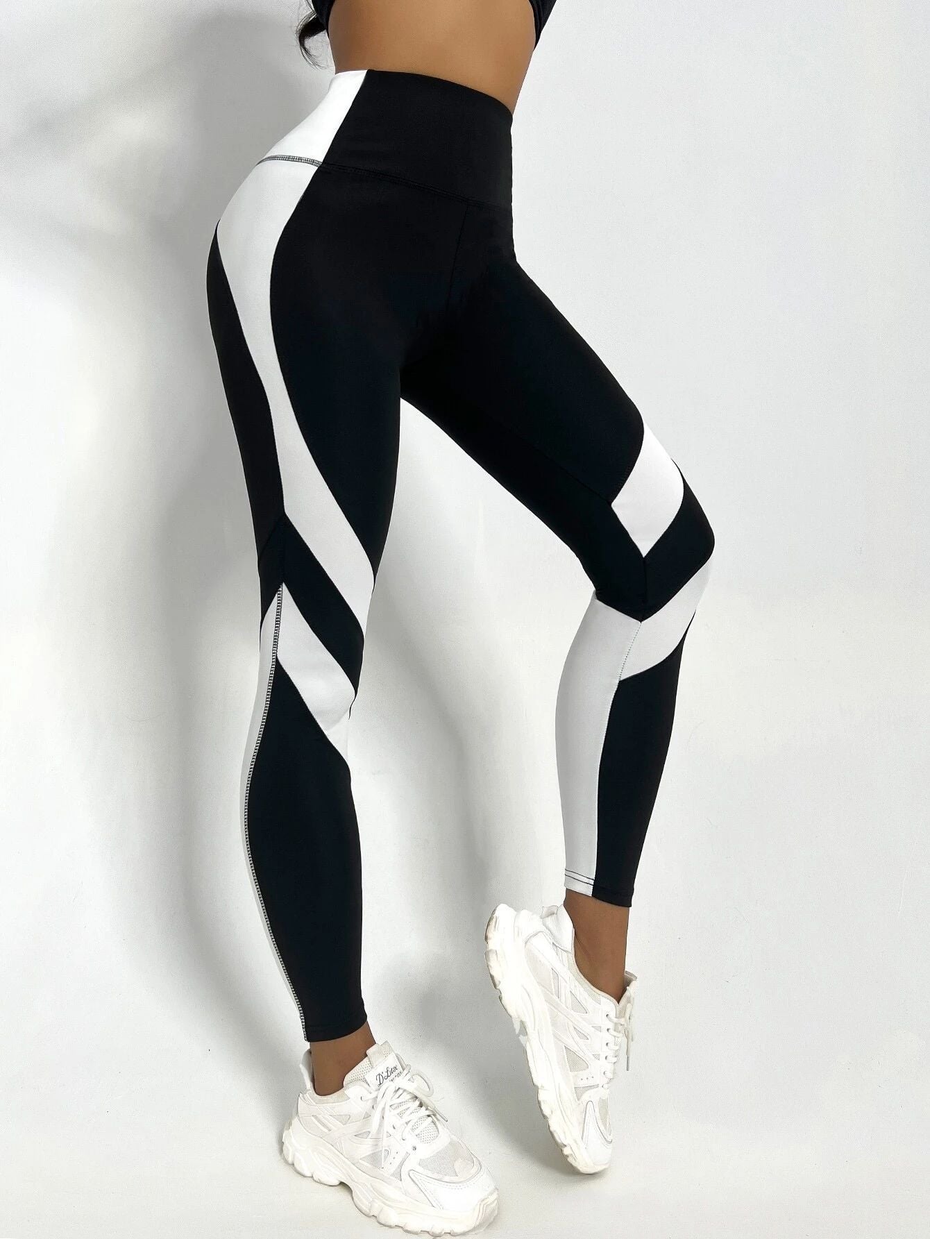 Women's Minimalist And Versatile Patchwork High Waisted Yoga Pants