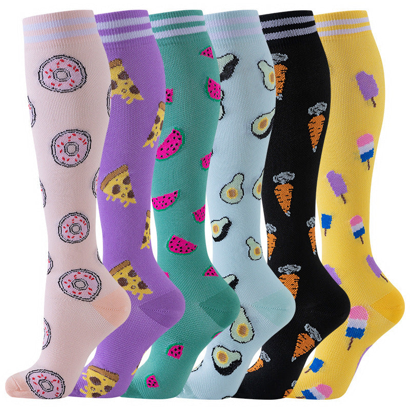 Leisure Printed Sports Pressure Socks Combination Set