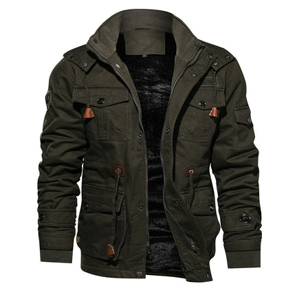 Men's Warm Tactical Winter Jacket - Durable and Water-Resistant