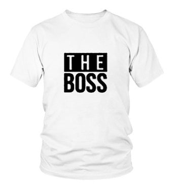 The Boss" & "The Real Boss" Couples Matching T-Shirt Set