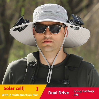 Solar-Powered Cooling Hat with Fan – Ultimate Sun Protection for Outdoor Adventures