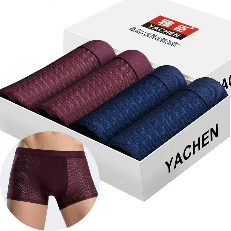 Men's Breathable Mesh Boxer Briefs Set - Cool and Comfortable Fit