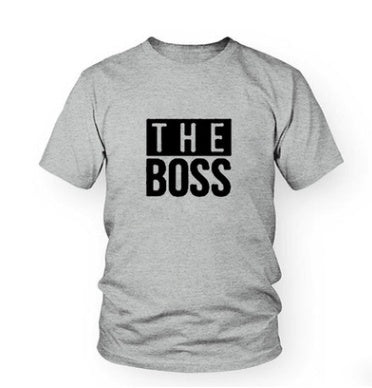 The Boss" & "The Real Boss" Couples Matching T-Shirt Set