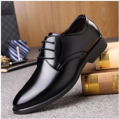 Men's Sleek Black Pointed Toe Shoes