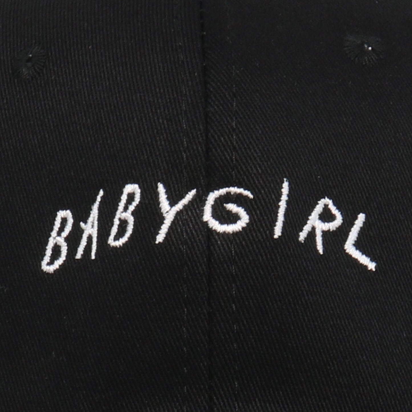 Babygirl" Embroidered Black Adjustable Cap