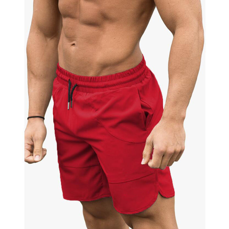 Men's Quick-Dry Swim Shorts with Drawstring and Pockets