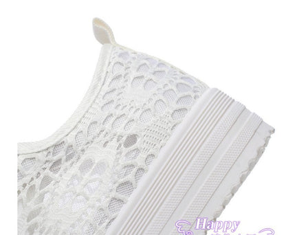 Close-up of custom lace up shoes for women