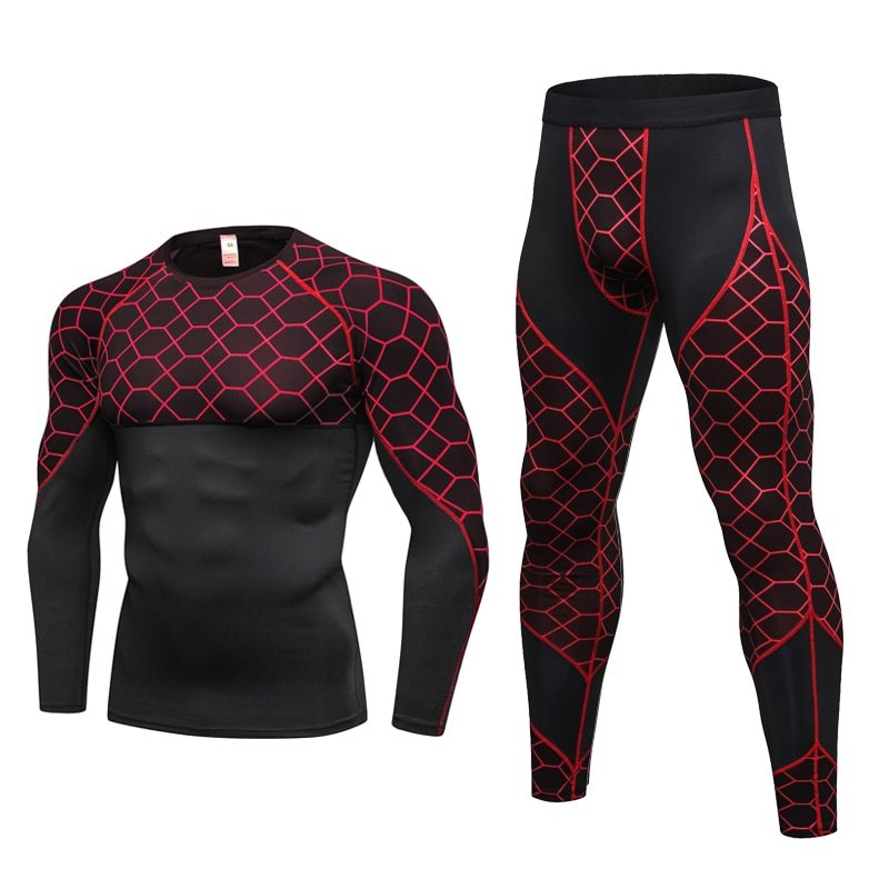 Men's Athletic Compression Set - Performance Top and Leggings