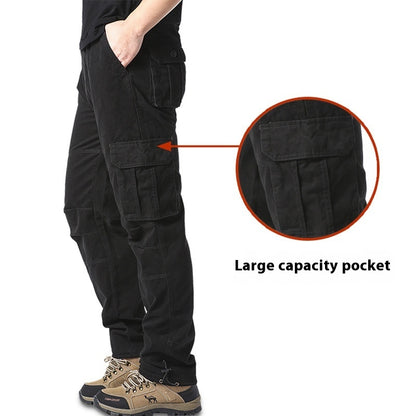 Men's Plus-Size Cotton Cargo Pants - Comfortable and Functional