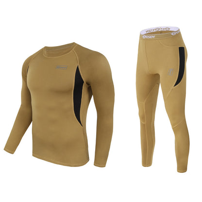 Men's Athletic Compression Set - Long-Sleeve Top and Leggings