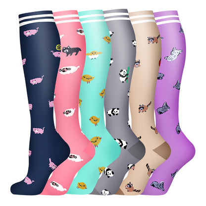 Leisure Printed Sports Pressure Socks Combination Set