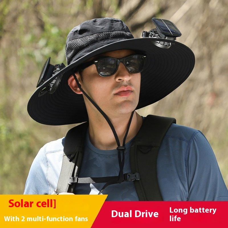 Solar-Powered Cooling Hat with Fan – Ultimate Sun Protection for Outdoor Adventures