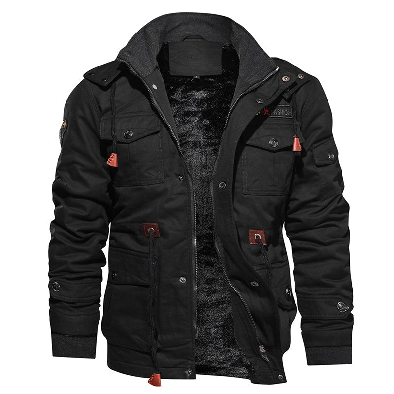 Men's Warm Tactical Winter Jacket - Durable and Water-Resistant