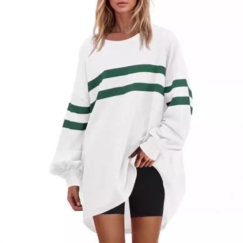 Women's Round Neck Loose Pullover Sweater