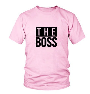 The Boss" & "The Real Boss" Couples Matching T-Shirt Set