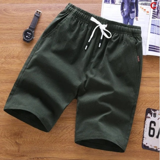 Men's Casual Printed Summer Shorts with Drawstring Waist