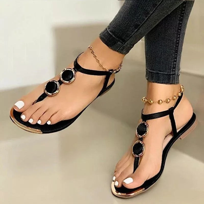 Women's Flat Sandals Summer Beach Shoes