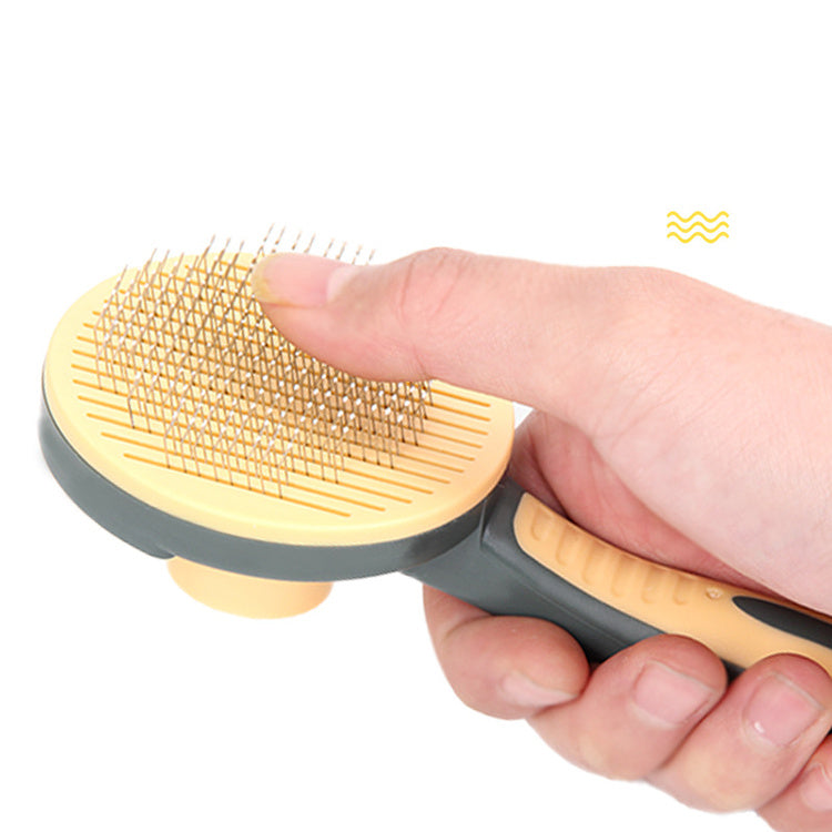 Self Cleaning Pet Hair Brush on a white background
