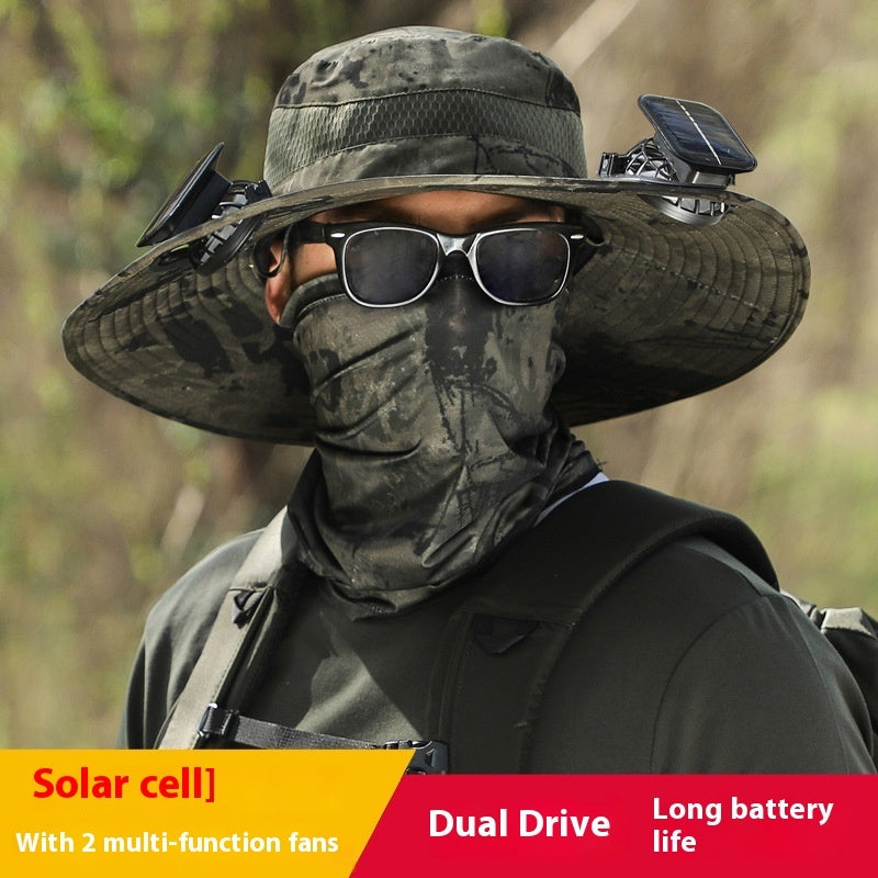 Solar-Powered Cooling Hat with Fan – Ultimate Sun Protection for Outdoor Adventures