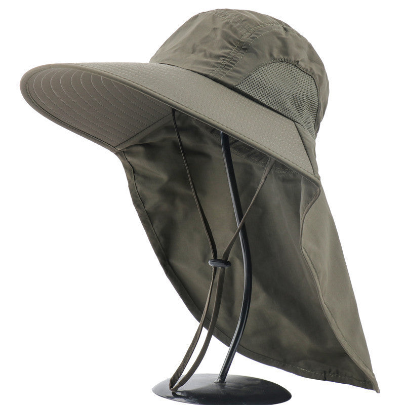 Wide Brim Sun Protection Hat with UV Shield – Ideal for Outdoor Fun