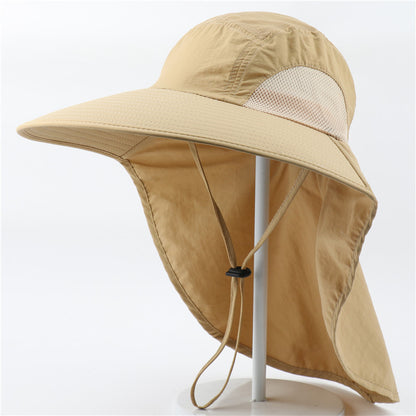 Wide Brim Sun Protection Hat with UV Shield – Ideal for Outdoor Fun