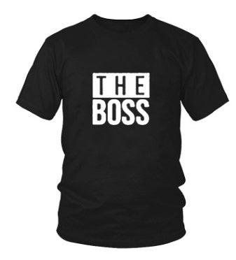 The Boss" & "The Real Boss" Couples Matching T-Shirt Set