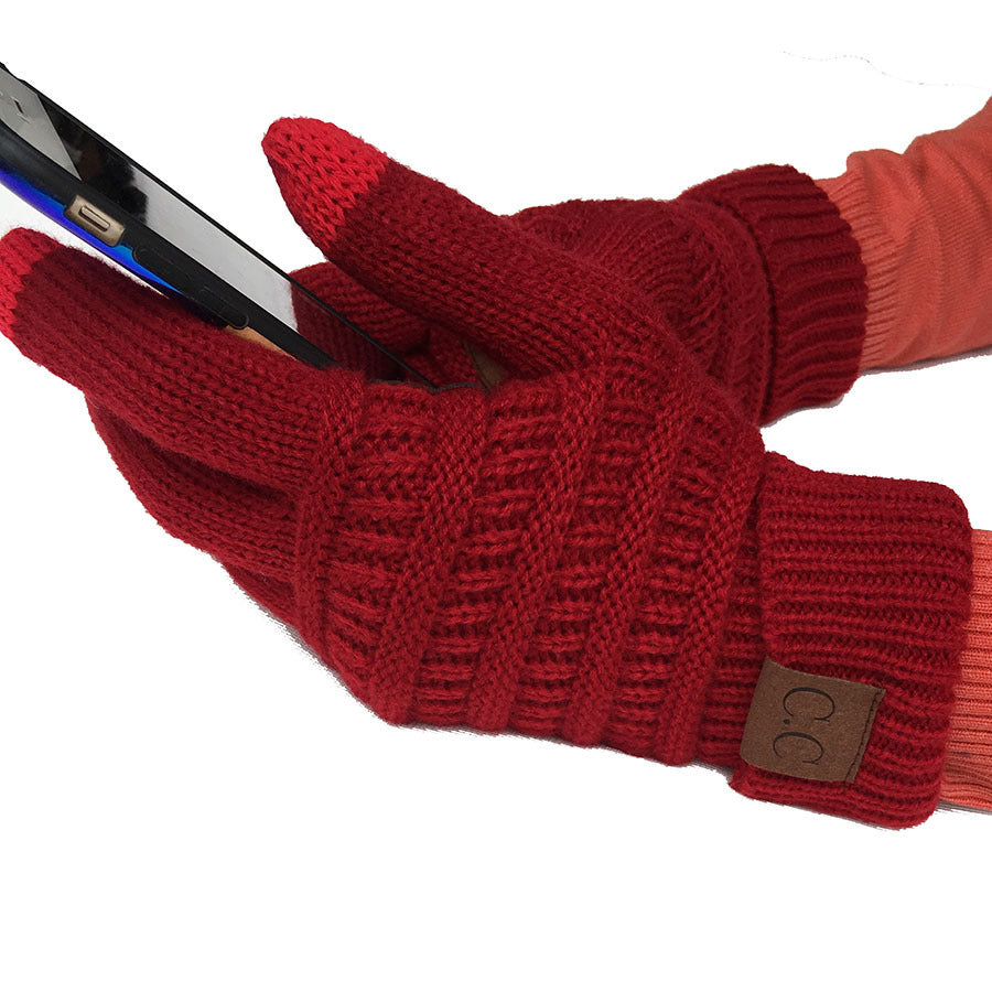 European And American Wool Knitted Touch Screen Gloves