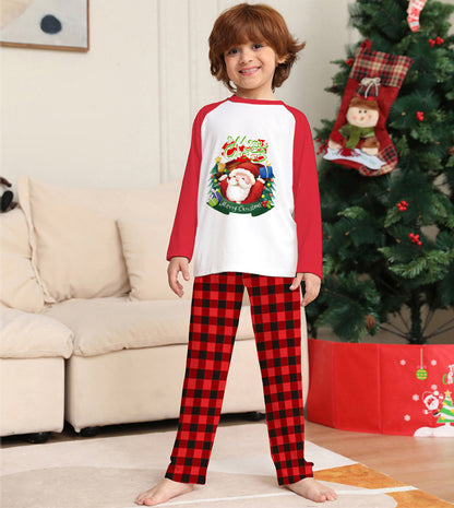 Family Matching Christmas Pyjamas - Santa & Plaid Holiday Set