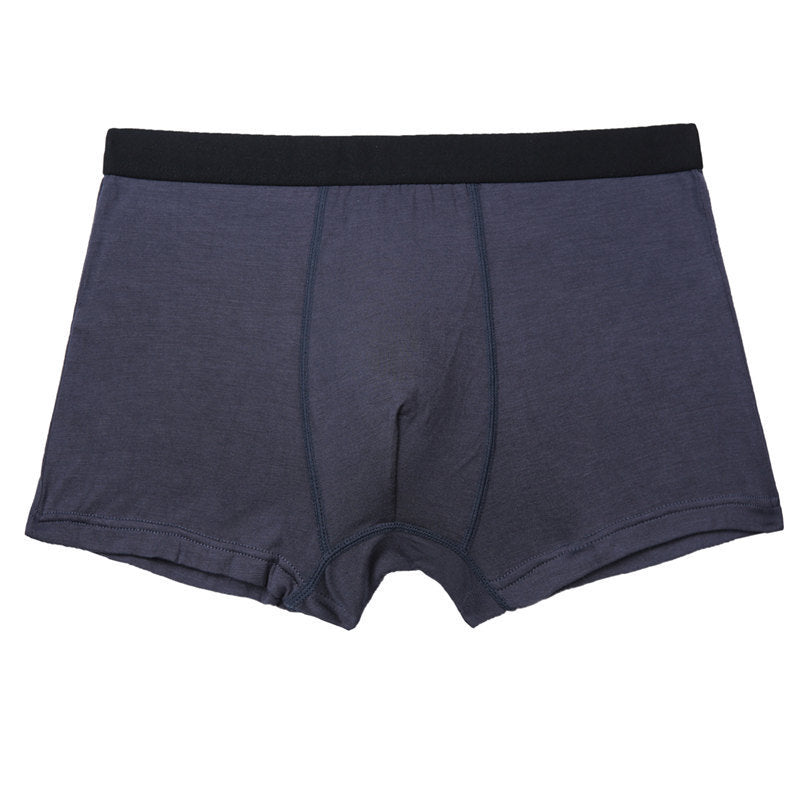 Pure Colour Bamboo Fibre Men's Underwear