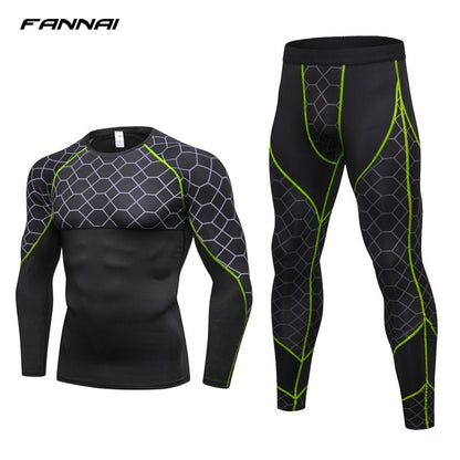 Men's Athletic Compression Set - Performance Top and Leggings