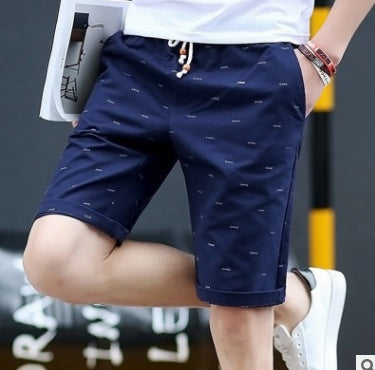 Men's Casual Printed Summer Shorts with Drawstring Waist