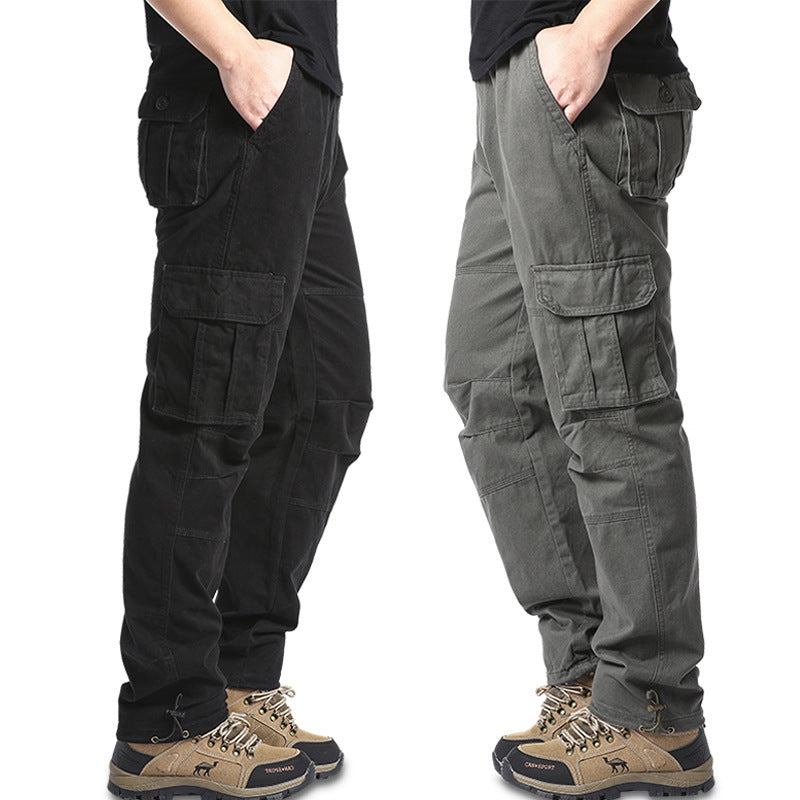 Men's Plus-Size Cotton Cargo Pants - Comfortable and Functional