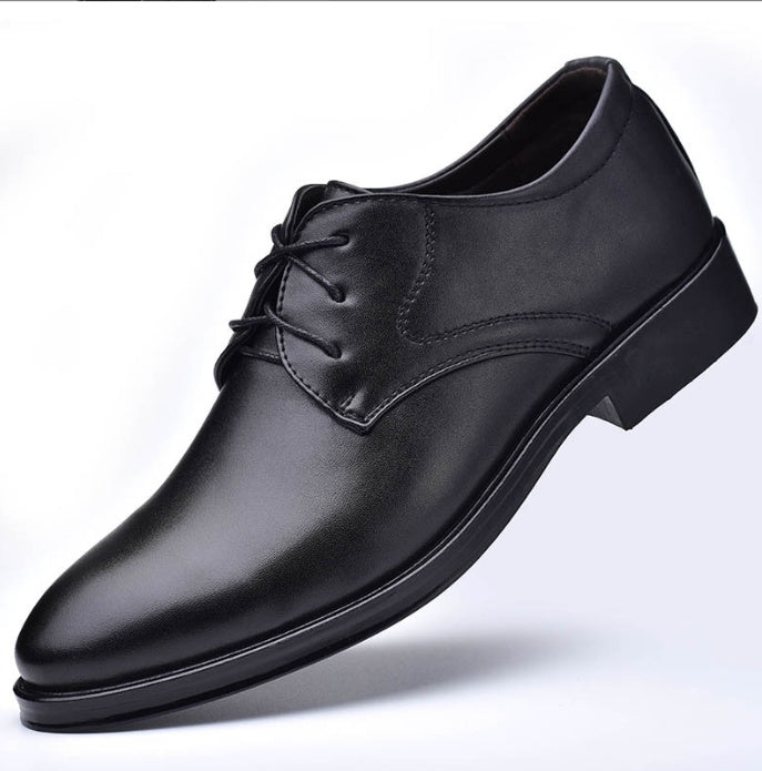 Men's Sleek Black Pointed Toe Shoes