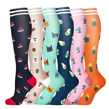 Leisure Printed Sports Pressure Socks Combination Set