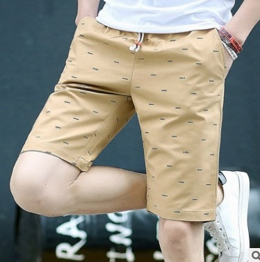 Men's Casual Printed Summer Shorts with Drawstring Waist