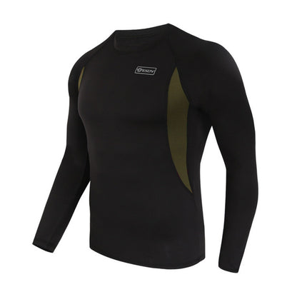 Men's Athletic Compression Set - Long-Sleeve Top and Leggings