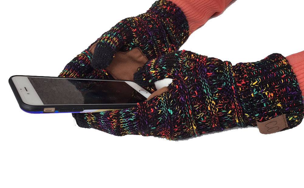 European And American Wool Knitted Touch Screen Gloves