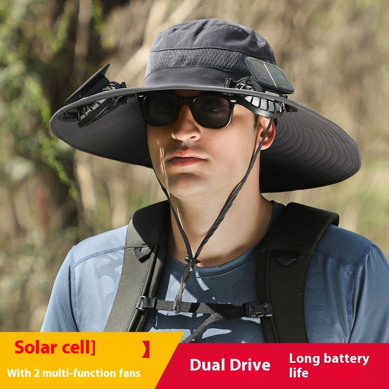 Solar-Powered Cooling Hat with Fan – Ultimate Sun Protection for Outdoor Adventures