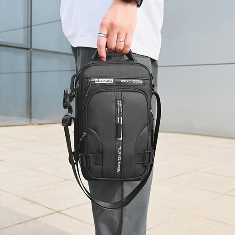 Men's Crossbody Bag with USB Charging Port – Versatile and Durable