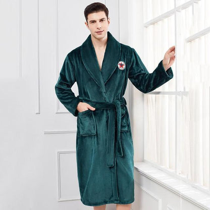 Elegant Winter Flannel Robe for Couples - Soft and Cosy Sleepwear