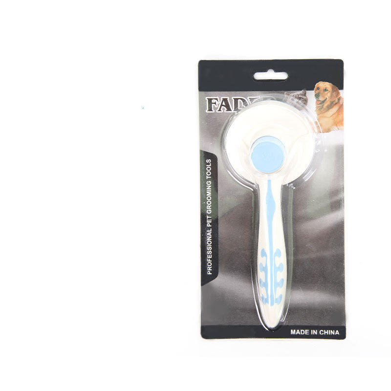 Self Cleaning Pet Hair Brush in blue