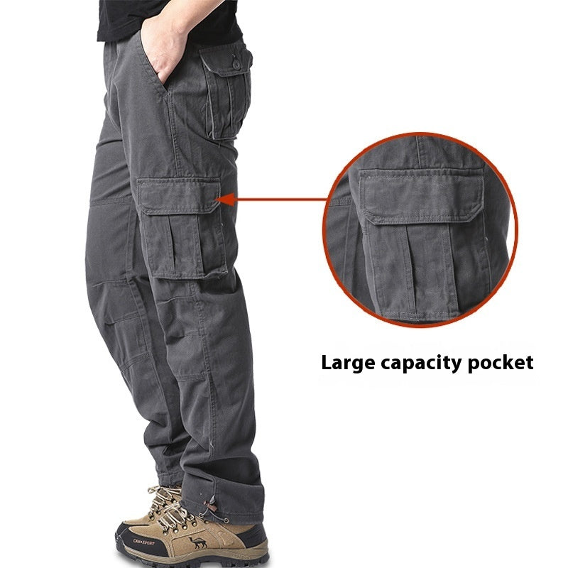 Men's Plus-Size Cotton Cargo Pants - Comfortable and Functional