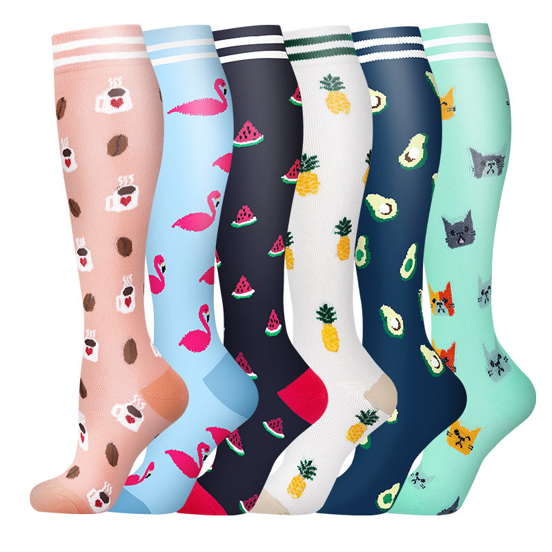 Leisure Printed Sports Pressure Socks Combination Set