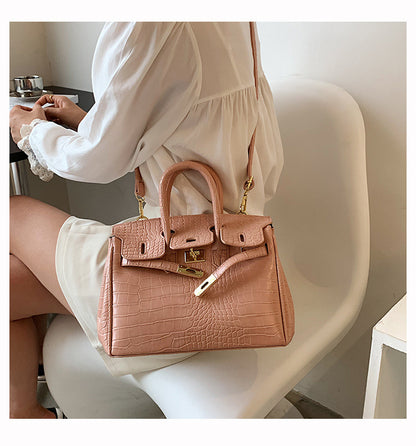 Birken Handbag Pink Women Sitting On Seat