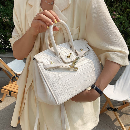 Birkin Handbag Woman Holding White