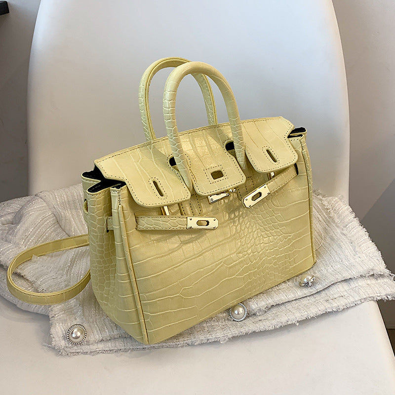 Birkin Bag Yellow Front On Chair