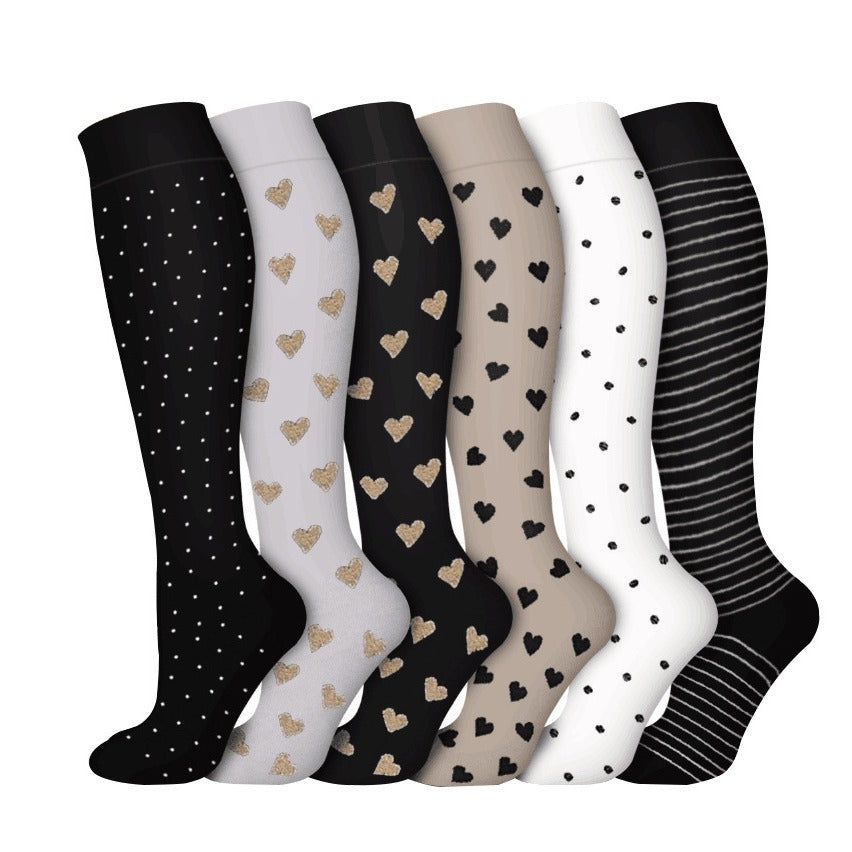 Leisure Printed Sports Pressure Socks Combination Set