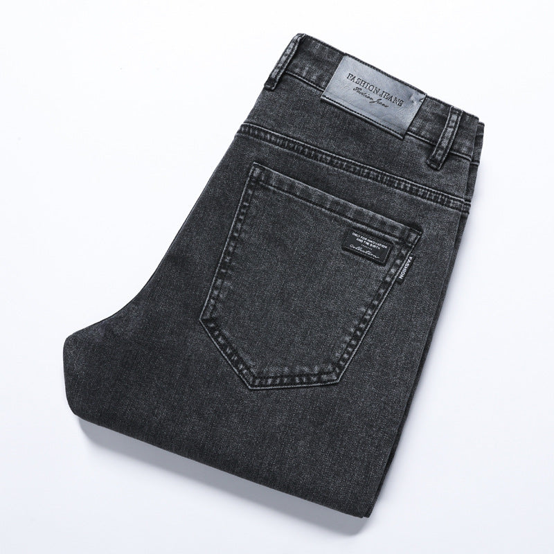 Versatile Stretch Slim Straight Men's Jeans