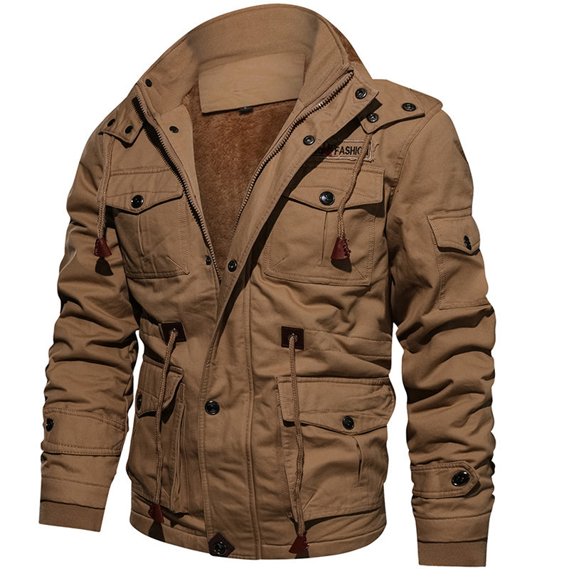 Men's Warm Tactical Winter Jacket - Durable and Water-Resistant