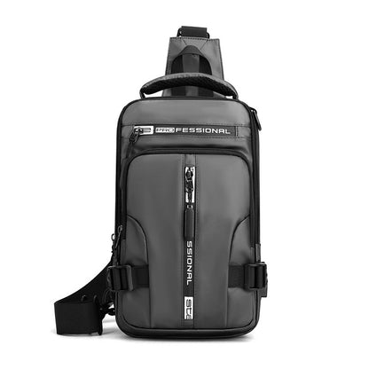 Men's Crossbody Bag with USB Charging Port – Versatile and Durable